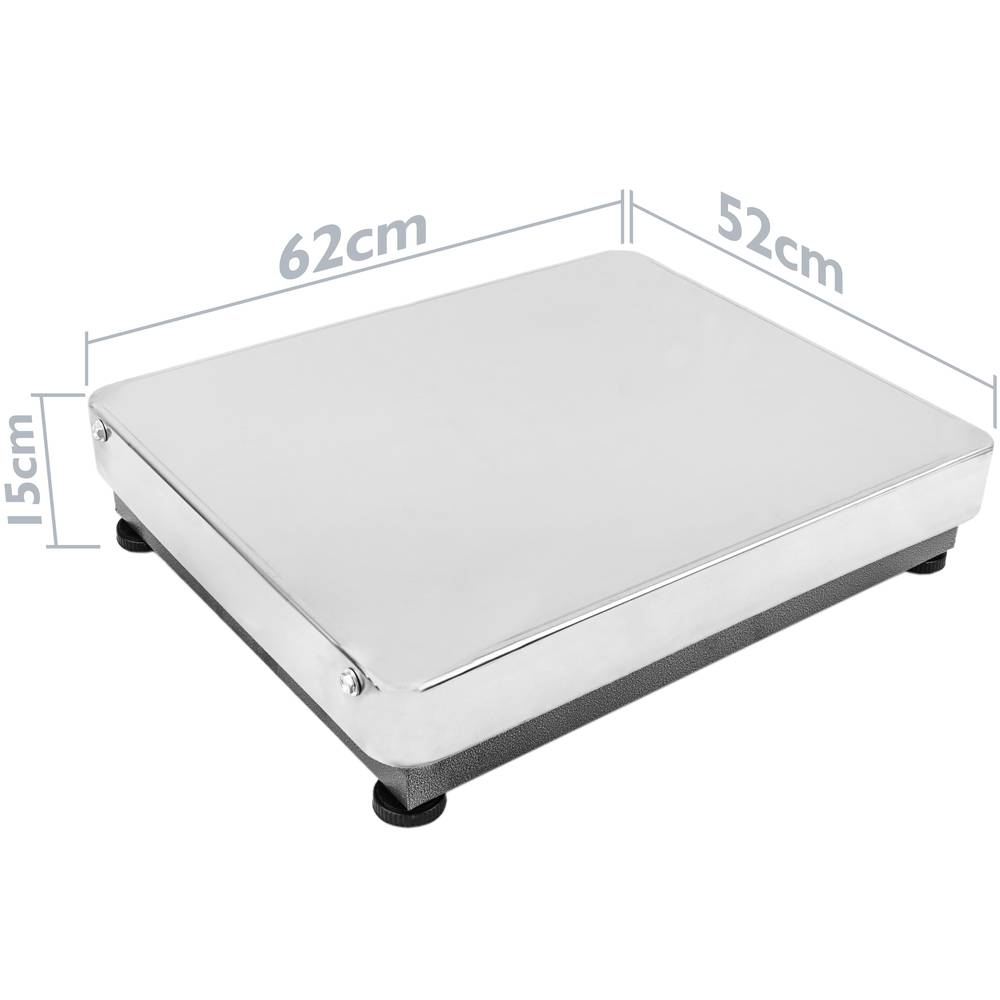 Przenośna waga ze stali nierdzewnej 600 Kg 62x52 cm