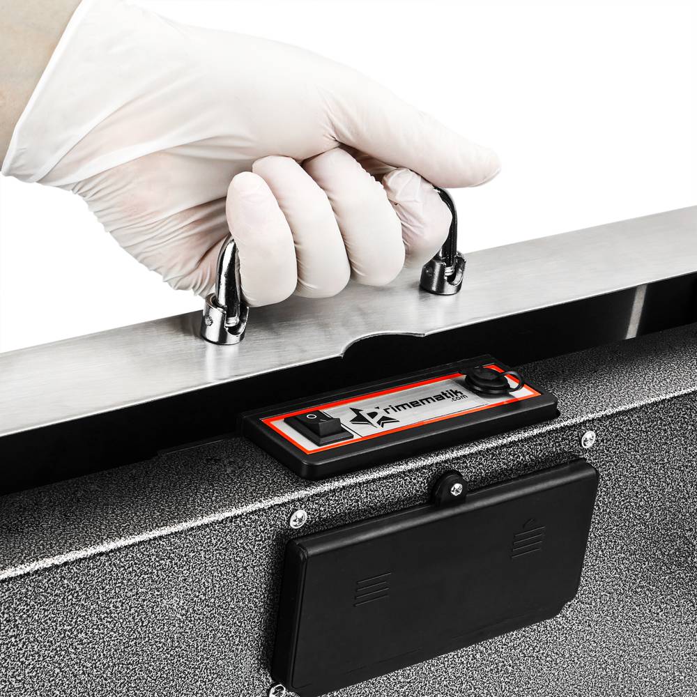 Bilancia portatile in acciaio inox 600 Kg 62x52 cm - Cablematic