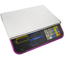 Balanza mostrador de sobremesa con bandeja de 34x24cm báscula 30Kg