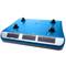 Scale for counter desktop with 34x24cm tray and 30Kg bascule blue