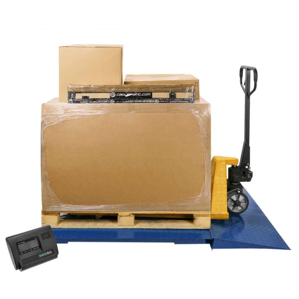 Industrial floor scale with 80x80 cm platform 4000 Kg