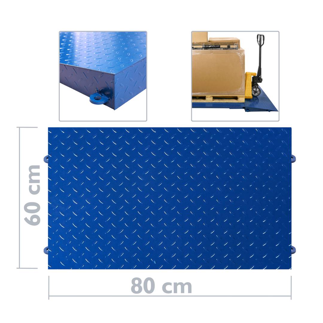 Rampa metàl·lica per bàscula industrial de sòl 80 cm