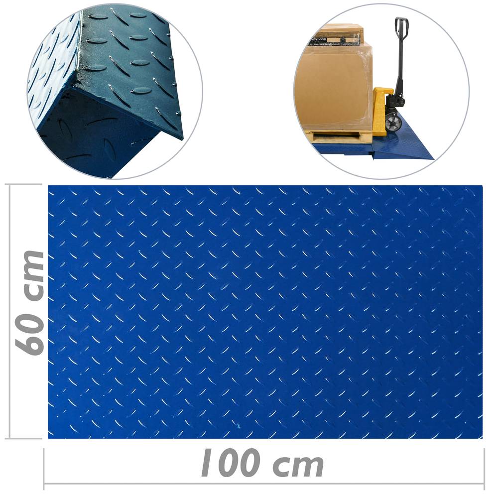 Rampa metálica para báscula industrial de suelo 100 cm