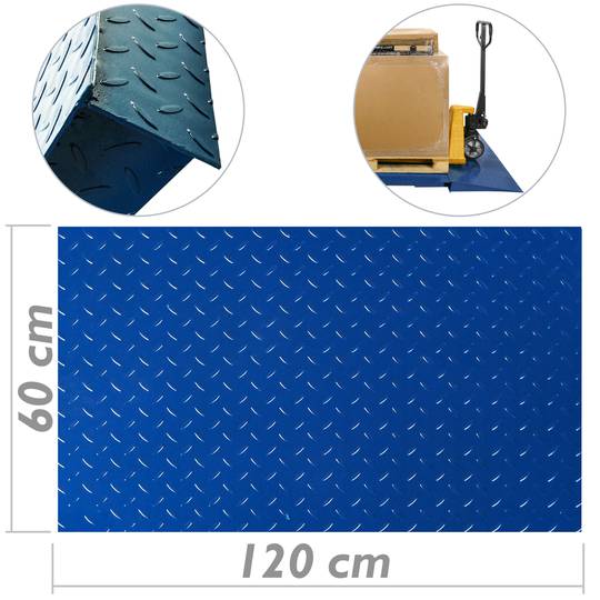 Rampa de metal para balança industrial de piso 120 cm
