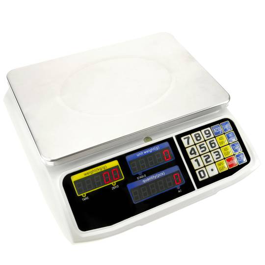 Balança taulell de sobretaula amb safata de 300x205 mm Bàscula de botiga de 6 Kg