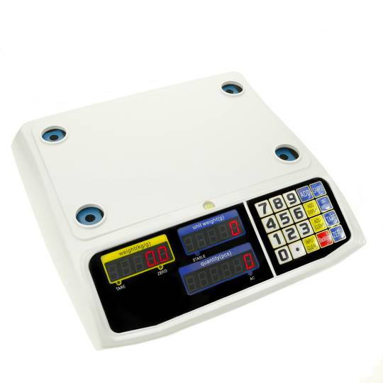 Balança taulell de sobretaula amb safata de 300x205 mm Bàscula de botiga de 6 Kg