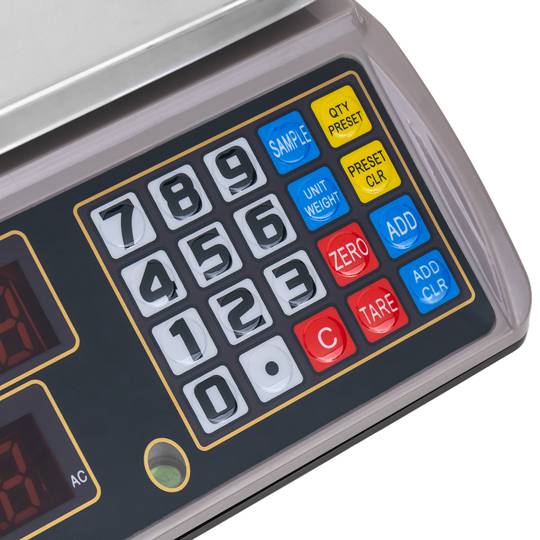 Balança taulell de sobretaula amb safata de 300x205 mm Bàscula de botiga de 15 Kg