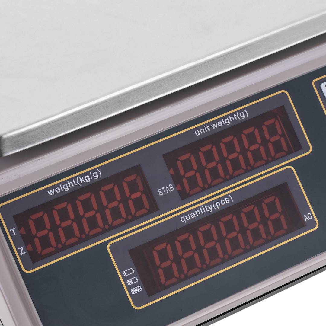 Balança taulell de sobretaula amb safata de 300x205 mm Bàscula de botiga de 15 Kg