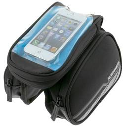 Sacoche pour cadre de vélo avec 3 compartiments. Écran tactile transparent pour téléphone
