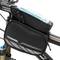 Bolsa para cuadro de bicicleta con 3 compartimentos. Ventana transparente táctil para teléfono