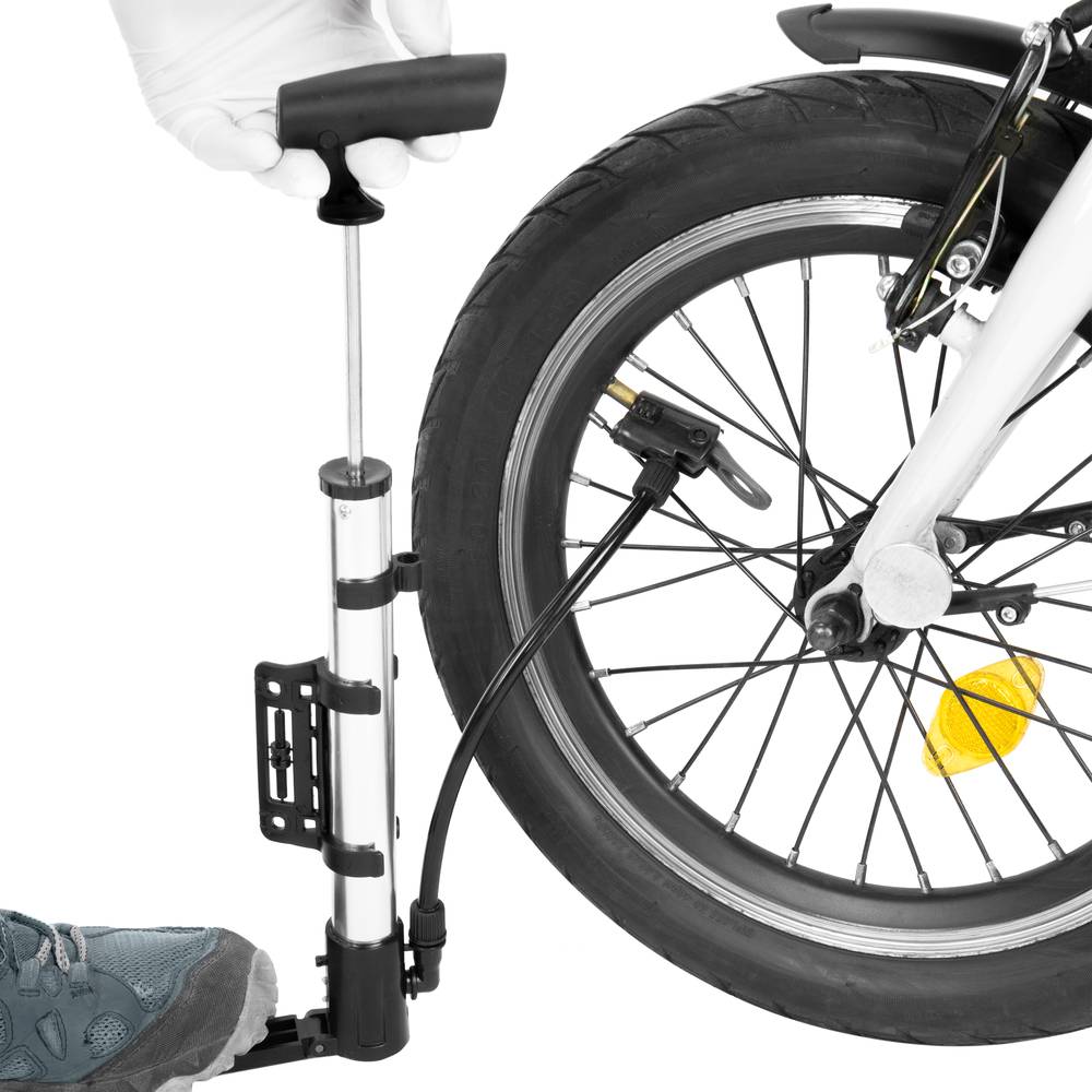 Pro Biker Mini Pompe à vélo - Gonfleur de pneu - Silver à prix pas