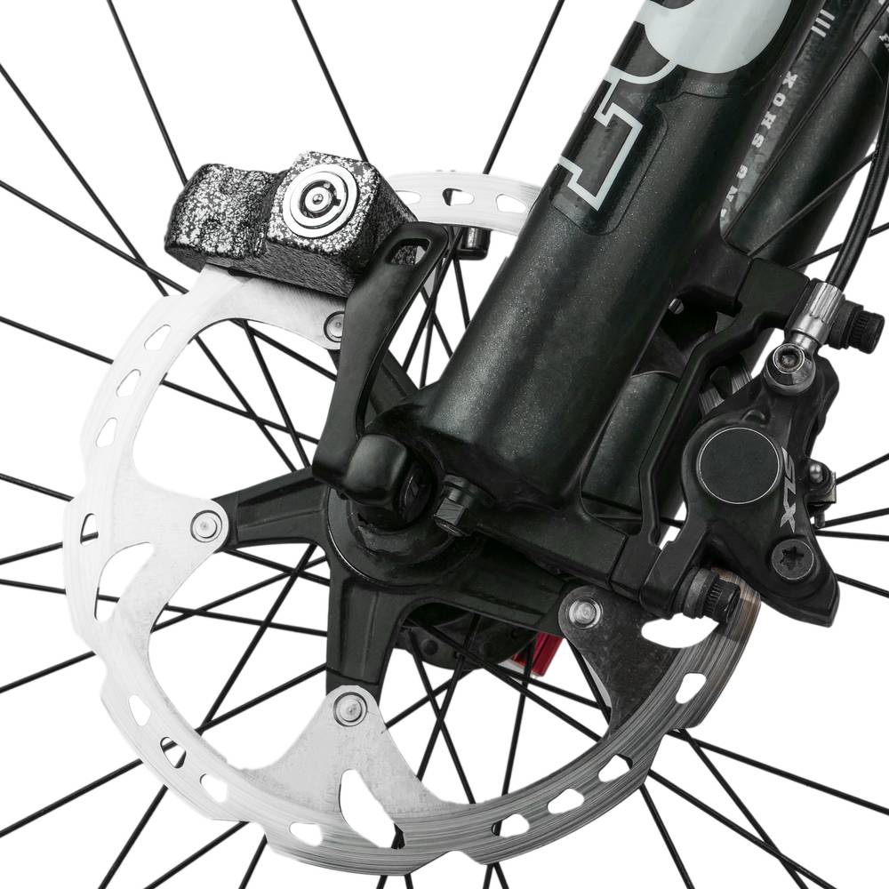 Anti-theft padlock for disk brake with key lock for bicycle bike and motorbike gray