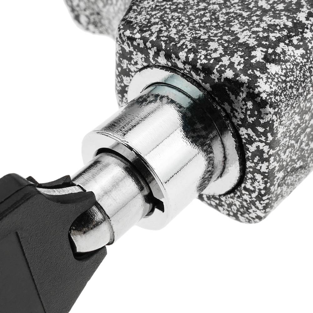 Anti-theft padlock for disk brake with key lock for bicycle bike and motorbike gray
