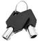 Anti-theft padlock for disk brake with key lock for bicycle bike and motorbike gray