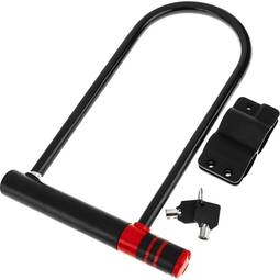 Fechadura anti-roubo em aço para bicicleta e motocicleta 190 x 300 mm em forma de U com chave