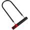 Cadenat antirobatori d'acer per a bicicleta i motocicleta 190 x 300 mm en forma d'U amb clau