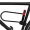 Cadenat antirobatori d'acer per a bicicleta i motocicleta 190 x 300 mm en forma d'U amb clau