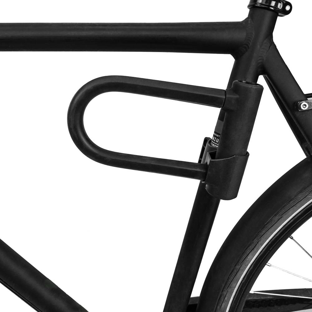 Candado antirrobo de acero para bicicleta y motocicleta 130 x 200 mm en forma de U con llave