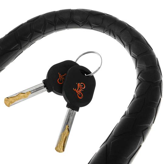 Candado antirrobo de acero para bicicleta y motocicleta 160 x 200 mm en forma de U con llave