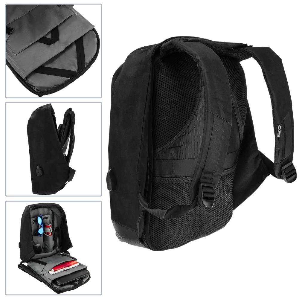 Anti-Diebstahl Laptop Rucksack Wasserdicht mit USB Ladeanschluss