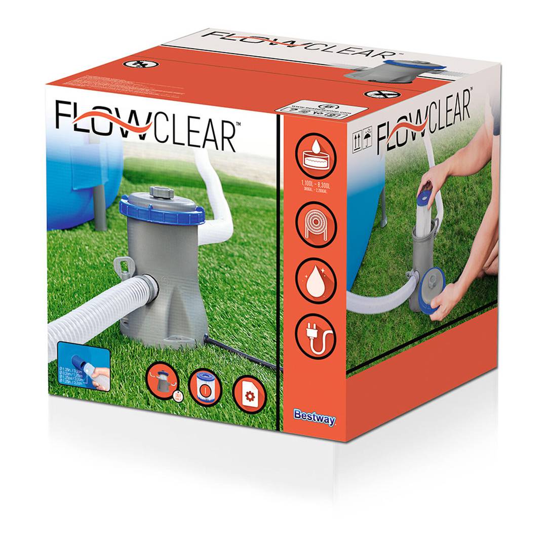 Estação de tratamento de cartuchos de 1.249 litros por hora com um diâmetro de 25x27cm da Bestway 58381