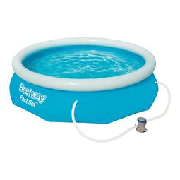 305x76cm Fast Set pool with 3200 l capacity with Bestway 57392 treatment plant