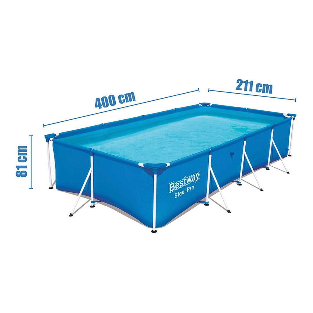 Bestway 56405CB 400x211x81cm Cornice per piscina in PVC