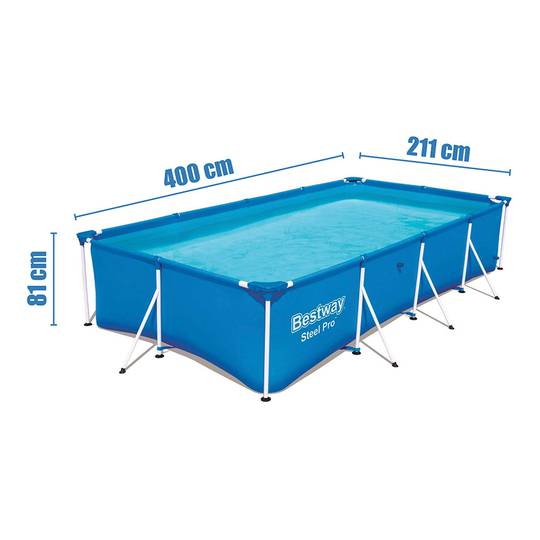 Bestway 56405CB 400x211x81cm Cornice per piscina in PVC