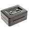 Portable metal cash box for bank notes and coins 125 x 95 x 55 mm
