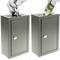 Kluczowa skrzynka zwrotna. Szary urny darowizny. Pudełko ścienne 140 x 76 x 232 mm