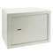 Caixa forta de seguretat d'acer i amb claus 35 x 25 x 25 cm beix