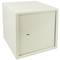 Security money safe key operated in steel wallmount 35 x 36 x 38 cm beige