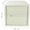 Security money safe key operated in steel wallmount 35 x 36 x 38 cm beige