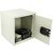 Security money safe key operated in steel wallmount 35 x 36 x 38 cm beige