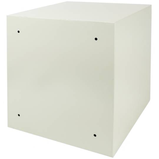 Security money safe key operated in steel wallmount 35 x 36 x 38 cm beige