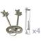 Security money safe key operated in steel wallmount 35 x 36 x 38 cm beige
