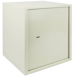 Caixa forta de seguretat d'acer i amb claus 36 x 33 x 50 cm beix