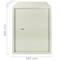 Stalen kluis en met sleutels 36 x 33 x 50 cm beige