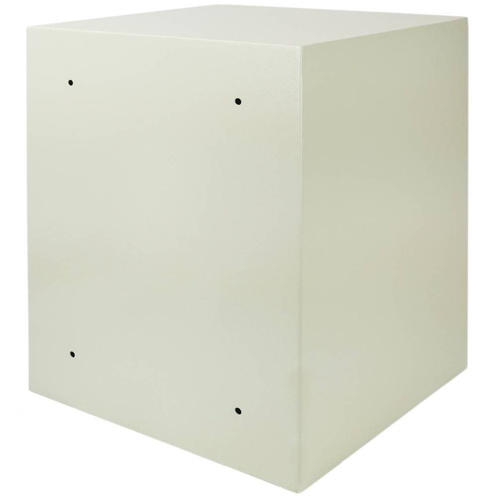 Stalen kluis en met sleutels 36 x 33 x 50 cm beige
