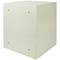 Stalen kluis en met sleutels 36 x 33 x 50 cm beige