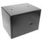 Security money safe key operated in steel wallmount 19 x 14 x 14 cm black