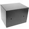 Security money safe key operated in steel wallmount 19 x 14 x 14 cm black