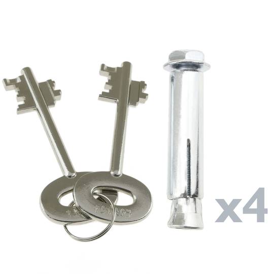 Security money safe key operated in steel wallmount 19 x 14 x 14 cm black