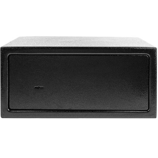 Cofre de segurança de aço e com chaves 43 x 35 x 20 cm preto