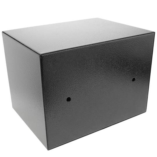 Caja fuerte de seguridad de acero con código electrónico digital 23x17x17cm negra