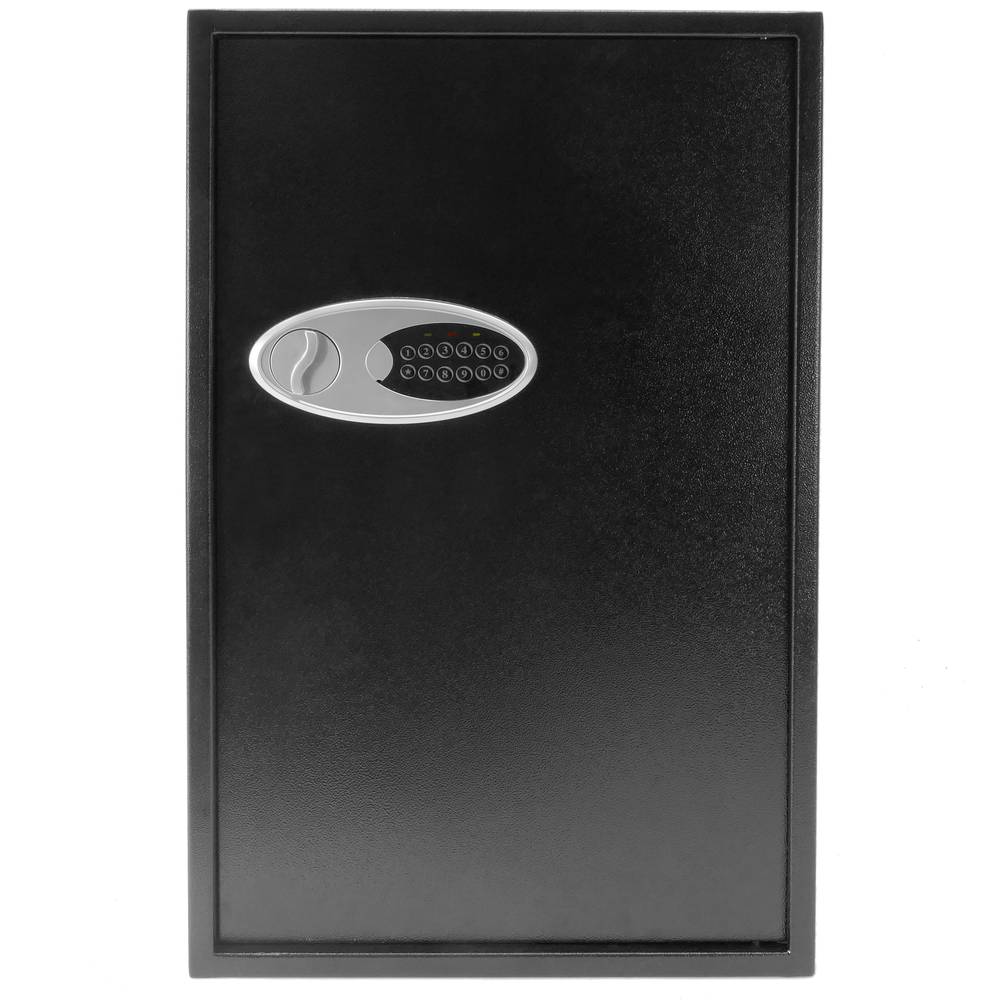 Stalen veiligheidskluis met digitale elektronische code 46x37x75cm zwart