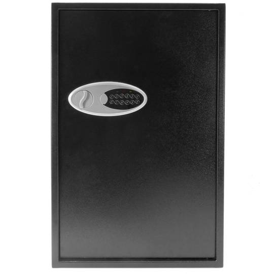 Stalen veiligheidskluis met digitale elektronische code 46x37x75cm zwart