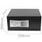 Caja fuerte de seguridad de acero con código electrónico digital 43x35x20cm negra