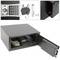 Caja fuerte de seguridad de acero con código electrónico digital 43x35x20cm negra