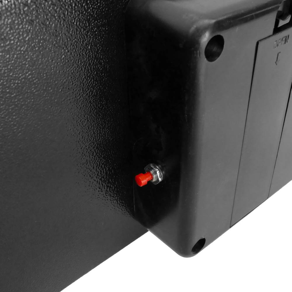 Caja fuerte de seguridad de acero con código electrónico digital 43x35x20cm negra